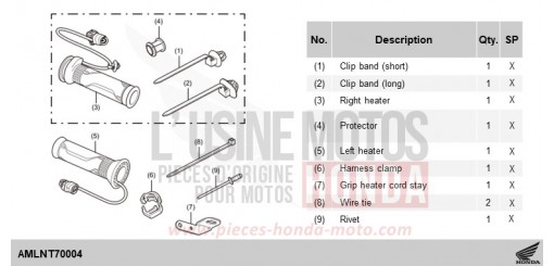 KIT,GRIP HEATER & ATT. CRF1100DR de 2024